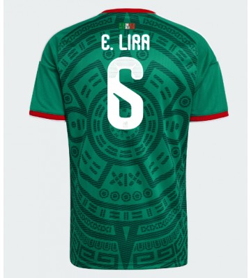 Mexico Erik Lira #6 Hjemmebanetrøje VM 2026 Kortærmet